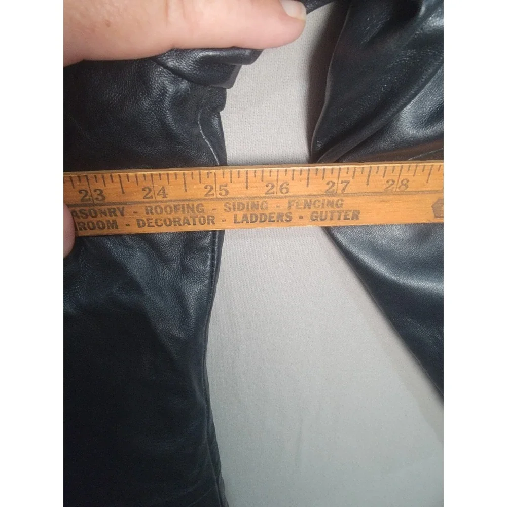 Excelled Leather Jacket Mens 2XL Big Black Genuine Leather Quilted Coat Full Zip